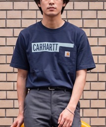 【T18】【Carhartt/カーハート】HEAVYWEIGHT S/S LOGO CAMO TEE