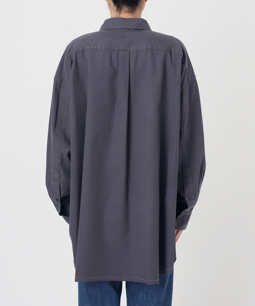 B.C STOCK（ベーセーストック）の「ウォッシャブル / フェードダイファーマーシャツ（シャツ/ブラウス・レディース・サックスブルー/ベージュ/ブラック系その他・FREE）」の17枚目の写真