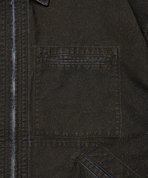COOTIE PRODUCTIONS（クーティープロダクションズ）の「Grainy Denim Work Jacket（デニムジャケット・メンズ・ブラック系その他・X-LARGE/SMALL）」の5枚目の写真