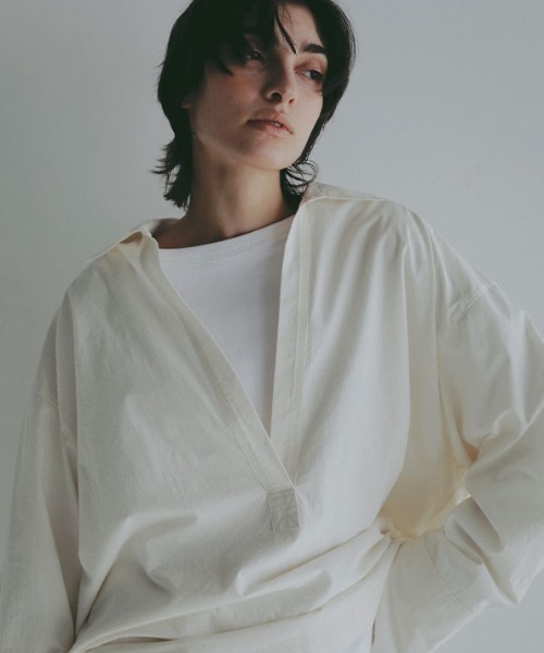 Cotton Silk Skipper Shirt — хлопково‑шёлковая рубашка