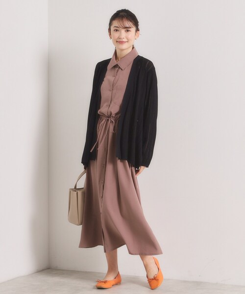 ITS'DEMO（イッツデモ）の「【手洗い可】透かし編みカーディガン（カーディガン/ボレロ・レディース・サックスブルー/ブラック/アイボリー/ピンク系・00）」の11枚目の写真