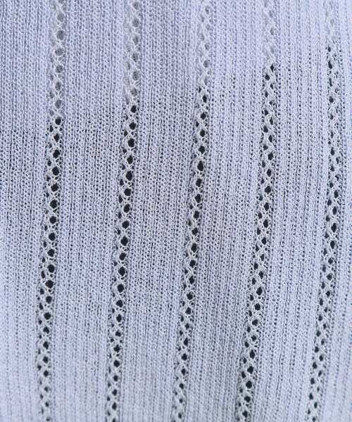 ITS'DEMO（イッツデモ）の「【手洗い可】透かし編みカーディガン（カーディガン/ボレロ・レディース・サックスブルー/ブラック/アイボリー/ピンク系・00）」の20枚目の写真