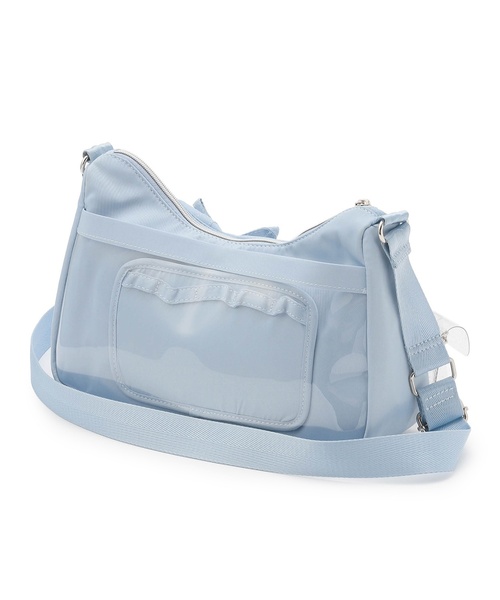 mezzo piano Junior（メゾピアノジュニア）の「キラキラポーチつきフラップリボンショルダー（バックパック/リュック・キッズ・ライトブルー/シルバー・F）」の3枚目の写真