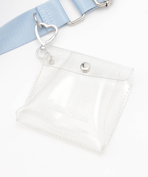 mezzo piano Junior（メゾピアノジュニア）の「キラキラポーチつきフラップリボンショルダー（バックパック/リュック・キッズ・ライトブルー/シルバー・F）」の4枚目の写真