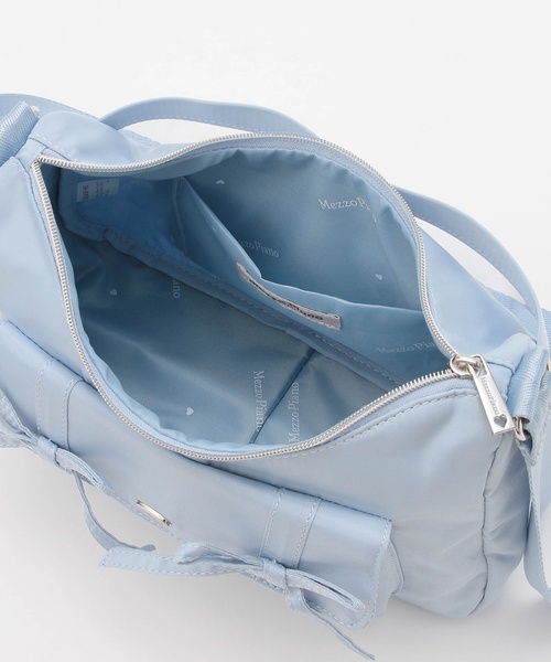 mezzo piano Junior（メゾピアノジュニア）の「キラキラポーチつきフラップリボンショルダー（バックパック/リュック・キッズ・ライトブルー/シルバー・F）」の6枚目の写真