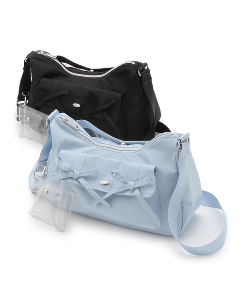 mezzo piano Junior（メゾピアノジュニア）の「キラキラポーチつきフラップリボンショルダー（バックパック/リュック・キッズ・ライトブルー/シルバー・F）」の11枚目の写真