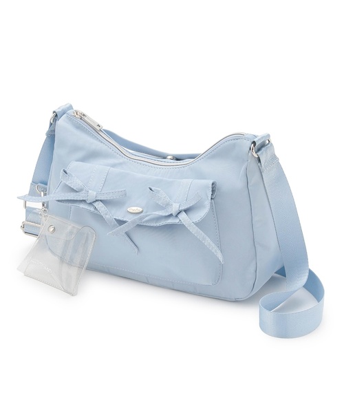 mezzo piano Junior（メゾピアノジュニア）の「キラキラポーチつきフラップリボンショルダー（バックパック/リュック・キッズ・ライトブルー/シルバー・F）」の13枚目の写真