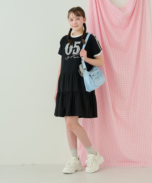 mezzo piano Junior（メゾピアノジュニア）の「キラキラポーチつきフラップリボンショルダー（バックパック/リュック・キッズ・ライトブルー/シルバー・F）」の15枚目の写真