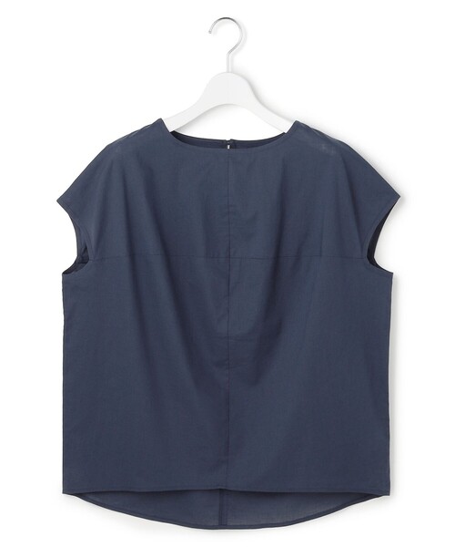 J.PRESS YORK STREET（ジェイプレスヨークストリート）の「【WOMEN】コットンドロップショルダー ブラウス（シャツ/ブラウス・レディース・オレンジ系/ダルブルー系/ブラウン系/グレー系/ネイビー系・F）」の3枚目の写真
