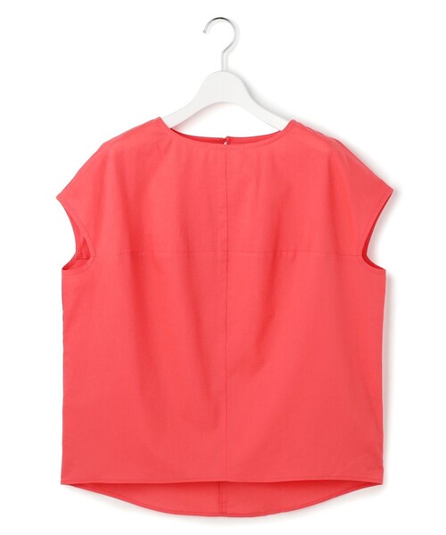 J.PRESS YORK STREET（ジェイプレスヨークストリート）の「【WOMEN】コットンドロップショルダー ブラウス（シャツ/ブラウス・レディース・オレンジ系/ダルブルー系/ブラウン系/グレー系/ネイビー系・F）」の5枚目の写真