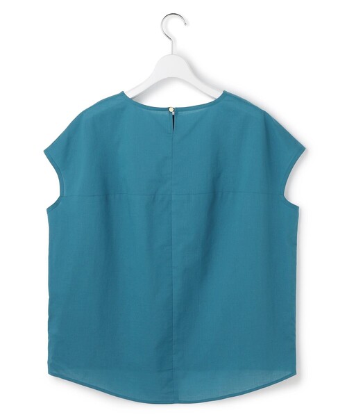 J.PRESS YORK STREET（ジェイプレスヨークストリート）の「【WOMEN】コットンドロップショルダー ブラウス（シャツ/ブラウス・レディース・オレンジ系/ダルブルー系/ブラウン系/グレー系/ネイビー系・F）」の6枚目の写真