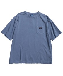 GERRY (ジェリー) Tシャツ 半袖 綿100% 天竺生地 胸ポケット ブランドロゴ ヴィンテージ加工 クルーネック カットソー GE26SU05 ユニセックス