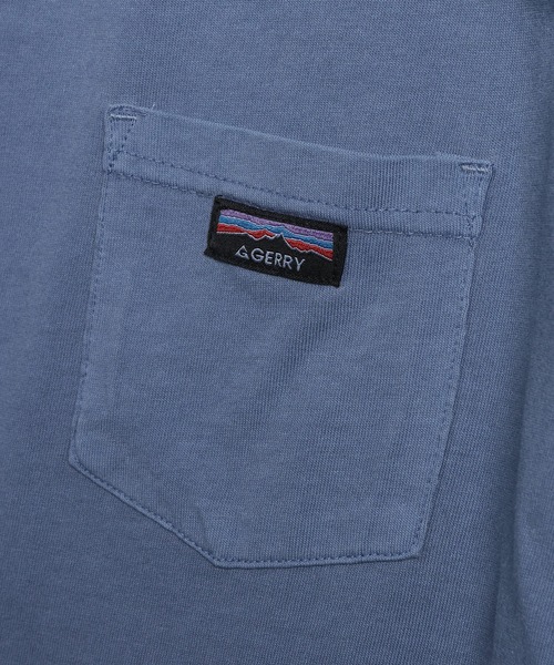 GERRY(ジェリー)の「GERRY (ジェリー) Tシャツ 半袖 綿100% 天竺生地 胸ポケット ブランドロゴ ヴィンテージ加工 クルーネック カットソー GE26SU05 ユニセックス(Tシャツ/カットソー・メンズ・アイボリー/ブラック/ブルー/ピンク・L/M/LL)」の11枚目の写真