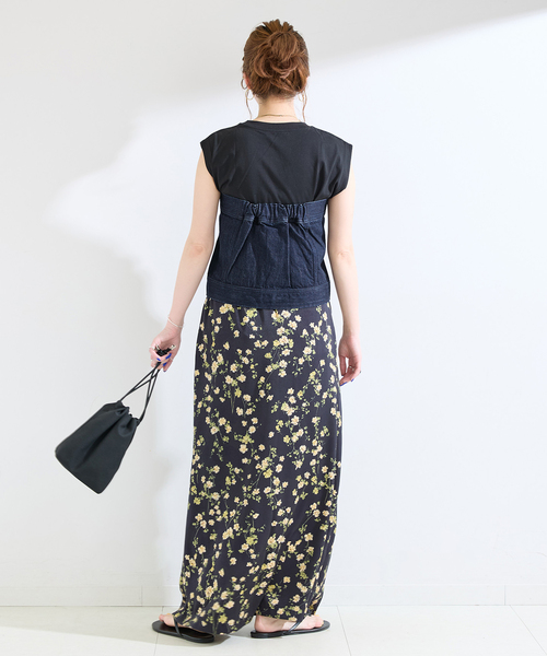 Lee（リー）の「ウォッシャブル / Lee / リー BUSTIER（シャツ/ブラウス・レディース・ブルー/ネイビー・MEDIUM）」の5枚目の写真