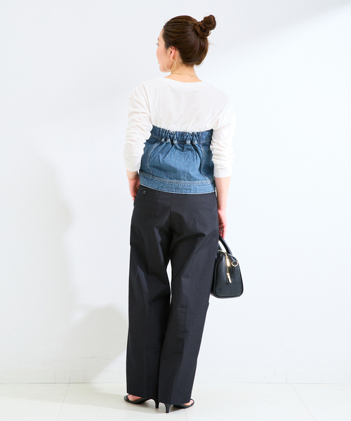 Lee（リー）の「ウォッシャブル / Lee / リー BUSTIER（シャツ/ブラウス・レディース・ブルー/ネイビー・MEDIUM）」の12枚目の写真