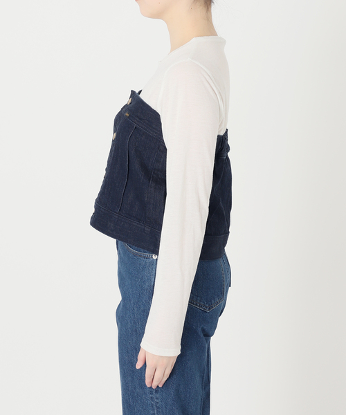 Lee（リー）の「ウォッシャブル / Lee / リー BUSTIER（シャツ/ブラウス・レディース・ブルー/ネイビー・MEDIUM）」の18枚目の写真