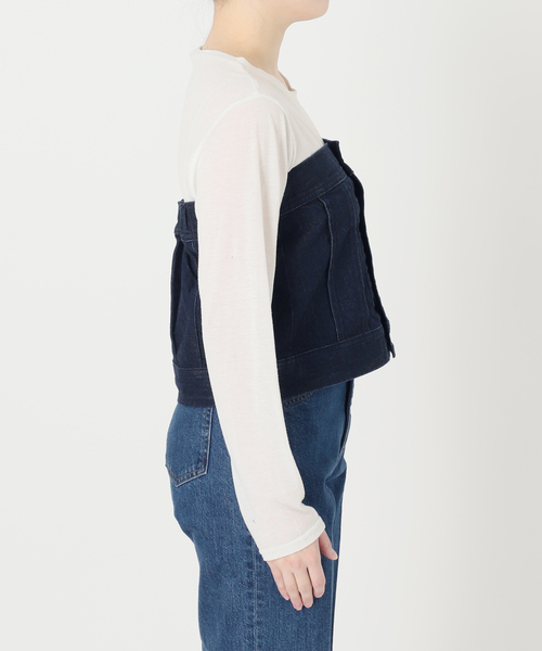 Lee（リー）の「ウォッシャブル / Lee / リー BUSTIER（シャツ/ブラウス・レディース・ブルー/ネイビー・MEDIUM）」の20枚目の写真