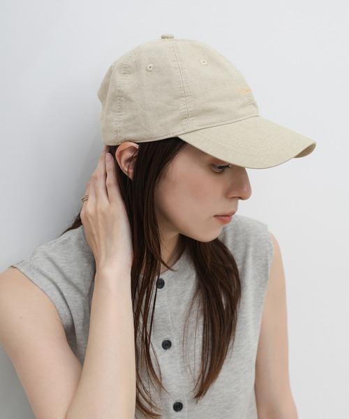 select MOCA(セレクトモカ)の「シンプルロゴキャップ(キャップ・レディース・ベージュ/ブラック・FREE)」の10枚目の写真