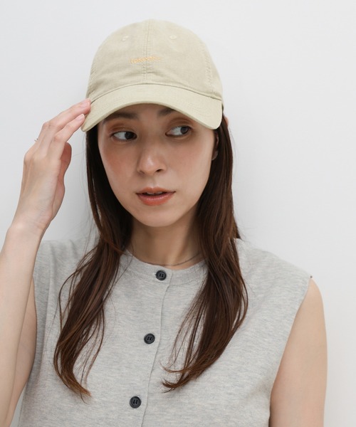select MOCA(セレクトモカ)の「シンプルロゴキャップ(キャップ・レディース・ベージュ/ブラック・FREE)」の8枚目の写真