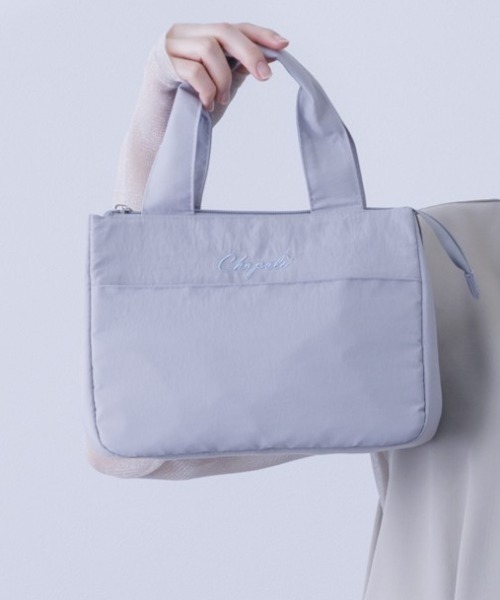 Per sist ence(パーシエンス)の「シンプル保冷ナイロンランチトート(エコバッグ/サブバッグ・レディース・ピンク/ブラック/グレー/ミント・ONE SIZE)」の5枚目の写真