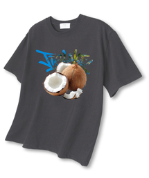 ココナッツ オーバーサイズ 半袖Tシャツ ダークグレー