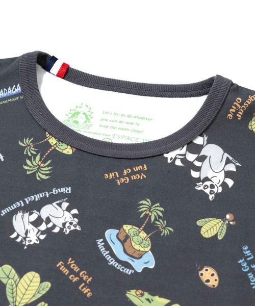 go slow caravan（ゴースローキャラバン）の「ESPACE VERT/エスパスヴェール　吸水速乾 マダガスカル総柄 TEE（Tシャツ/カットソー・メンズ・ホワイト/ブラック・MEDIUM/LARGE/X-LARGE）」の11枚目の写真