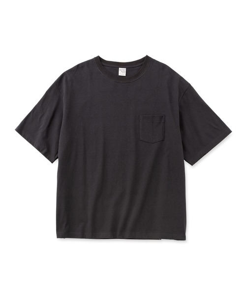 CALEE(キャリー)の「VINTAGE TYPE SNAKE LOGO POCKET TEE <NATURALLY PAINT DESIGN>(Tシャツ/カットソー・メンズ・スミクロ/ホワイト・LARGE/MEDIUM/X-LARGE)」の2枚目の写真