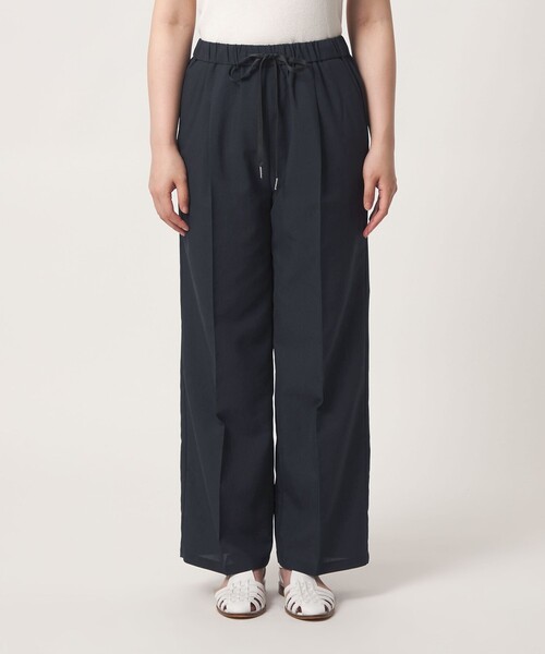 A DAY IN THE LIFE UNITED ARROWS(アデイインザライフユナイテッドアローズ)の「タック イージーワイドパンツ ‐セットアップ対応・ウォッシャブル‐ <A DAY IN THE LIFE>(その他パンツ・レディース・ネイビー/ダークグレー/ナチュラル/その他1・FREE)」の9枚目の写真
