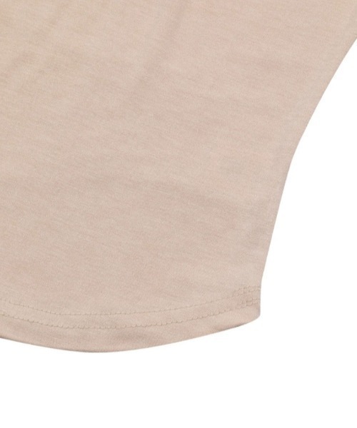 MUCENT（ムセント）の「A'GEM/9 × .kom 『MUCENT/ムセント』ONYX SIGNATURE LOGO V-NECK HALF TEE/オニキスシグニチャーロゴVネック半袖Tシャツ（Tシャツ/カットソー・レディース・ホワイト/ブラック/ベージュ/チャコールグレー/グレー・FREE）」の20枚目の写真
