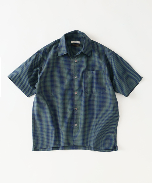JOURNAL STANDARD relume(ジャーナルスタンダード レリューム)の「JAMES FABRIC ストライプ&チェック スクエアシャツ(シャツ/ブラウス・メンズ・ブルー/ネイビー/ブルー系その他・MEDIUM/LARGE)」の19枚目の写真