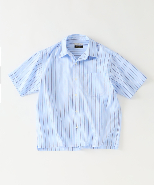 JOURNAL STANDARD relume(ジャーナルスタンダード レリューム)の「JAMES FABRIC ストライプ&チェック スクエアシャツ(シャツ/ブラウス・メンズ・ブルー/ネイビー/ブルー系その他・MEDIUM/LARGE)」の21枚目の写真