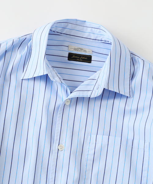 JOURNAL STANDARD relume(ジャーナルスタンダード レリューム)の「JAMES FABRIC ストライプ&チェック スクエアシャツ(シャツ/ブラウス・メンズ・ブルー/ネイビー/ブルー系その他・MEDIUM/LARGE)」の22枚目の写真
