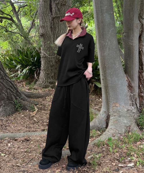 sedacle(セダクル)の「レイヤードスキッパーポンチTEE(Tシャツ/カットソー・レディース・オフホワイト/ブラック系その他/ブラック/ネイビー・X-SMALL/MEDIUM/LARGE)」の16枚目の写真