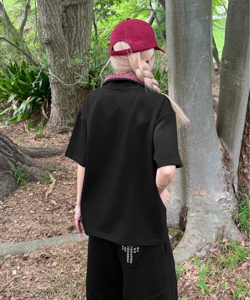 sedacle(セダクル)の「レイヤードスキッパーポンチTEE(Tシャツ/カットソー・レディース・オフホワイト/ブラック系その他/ブラック/ネイビー・X-SMALL/MEDIUM/LARGE)」の12枚目の写真