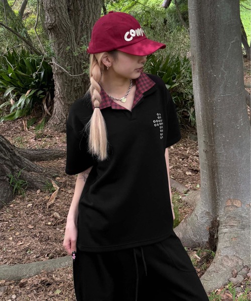 sedacle(セダクル)の「レイヤードスキッパーポンチTEE(Tシャツ/カットソー・レディース・オフホワイト/ブラック系その他/ブラック/ネイビー・X-SMALL/MEDIUM/LARGE)」の14枚目の写真