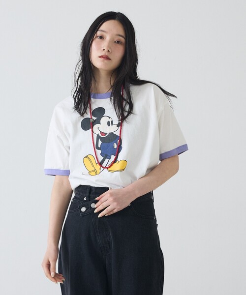 JACKSON MATISSE / ジャクソン マティス】Mickey Mouse Ringer Tee