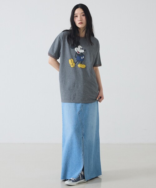 ABAHOUSE(アバハウス)の「【JACKSON MATISSE / ジャクソン マティス】Mickey Mouse Ringer Tee / ミッキーマウス リンガーTシャツ(Tシャツ/カットソー・メンズ・グレー/ホワイト・M/L)」の4枚目の写真