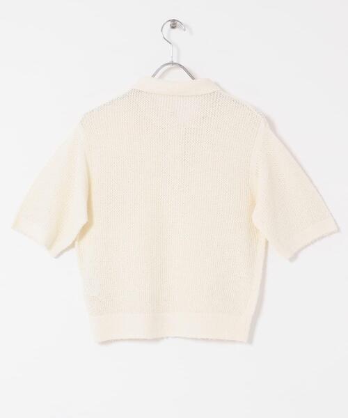 URBAN RESEARCH DOORS(アーバンリサーチドアーズ)の「Acetate Mix Collared Knit(ニット/セーター・レディース・ブラック/ナチュラル・FREE)」の6枚目の写真