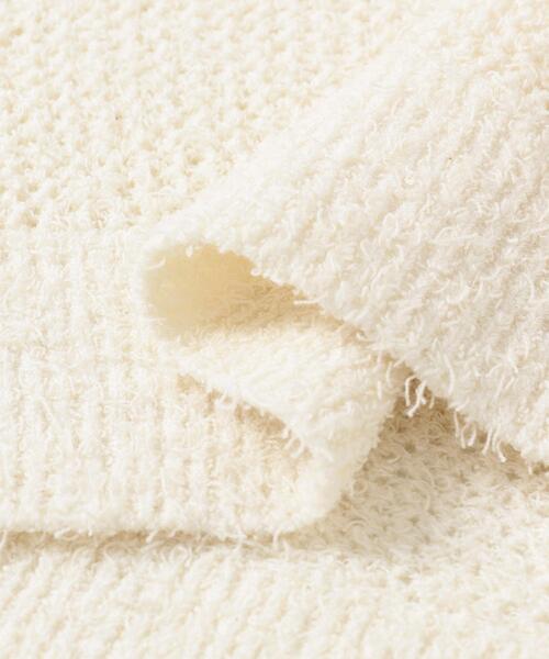 URBAN RESEARCH DOORS(アーバンリサーチドアーズ)の「Acetate Mix Collared Knit(ニット/セーター・レディース・ブラック/ナチュラル・FREE)」の7枚目の写真