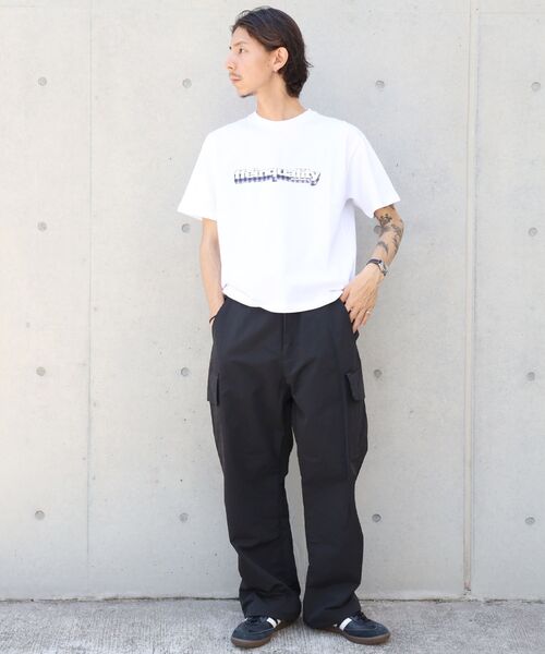 FFEIN（フェイン）の「【FFEIN(フェイン)】ナイロンテックワイドカーゴパンツ / ドローコード ブロークコア シティ ワンポイント シンプル ノームコア（その他パンツ・メンズ・ブラック/ネイビー/アイボリー・LARGE/MEDIUM/SMALL）」の18枚目の写真