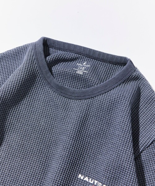 NAUTICA(ノーティカ)の「NAUTICA/ノーティカ Essentials タイトフィット L/S クルーネック ワッフル ピグメントTシャツ(Tシャツ/カットソー・メンズ・チャコールグレー/ネイビー/オリーブ・LARGE/MEDIUM/SMALL)」の17枚目の写真