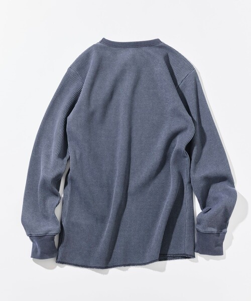 NAUTICA(ノーティカ)の「NAUTICA/ノーティカ Essentials タイトフィット L/S クルーネック ワッフル ピグメントTシャツ(Tシャツ/カットソー・メンズ・チャコールグレー/ネイビー/オリーブ・LARGE/MEDIUM/SMALL)」の20枚目の写真