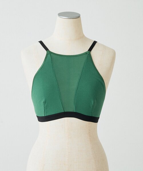 overneath(オーバーニース)の「【OVERNEATH】Bra067(キャミソール・レディース・グリーン/ライトグレー・MEDIUM/SMALL)」の6枚目の写真