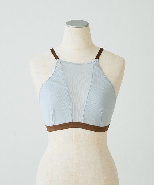 overneath(オーバーニース)の「【OVERNEATH】Bra067(キャミソール・レディース・グリーン/ライトグレー・MEDIUM/SMALL)」の4枚目の写真