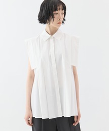 CLANE | 【CLANE/クラネ】PANELL PLEAT SQUARE SLEEVE SHIRTS/パネルプリーツスクエアスリーブシャツ(シャツ/ブラウス)