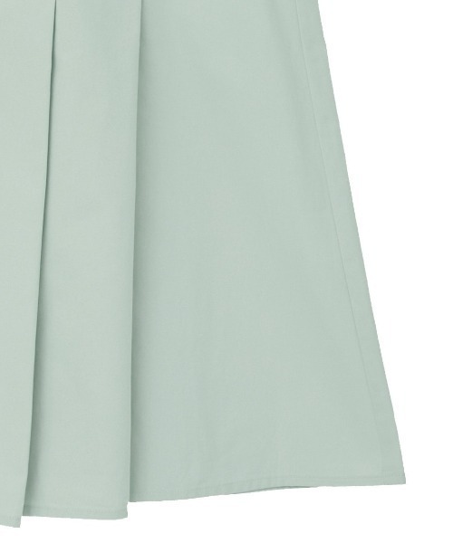 CLANE(クラネ)の「【CLANE/クラネ】PANELL PLEAT SQUARE SLEEVE SHIRTS/パネルプリーツスクエアスリーブシャツ(シャツ/ブラウス・レディース・ミント/ホワイト/ネイビー・1)」の7枚目の写真