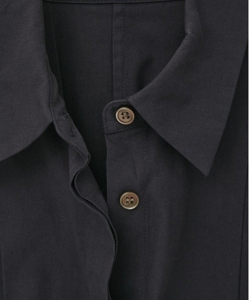 CLANE(クラネ)の「【CLANE/クラネ】PANELL PLEAT SQUARE SLEEVE SHIRTS/パネルプリーツスクエアスリーブシャツ(シャツ/ブラウス・レディース・ミント/ホワイト/ネイビー・1)」の11枚目の写真