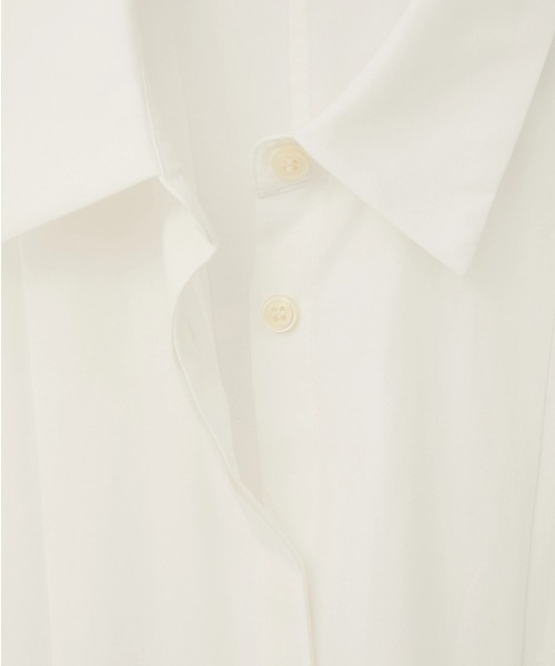 CLANE(クラネ)の「【CLANE/クラネ】PANELL PLEAT SQUARE SLEEVE SHIRTS/パネルプリーツスクエアスリーブシャツ(シャツ/ブラウス・レディース・ミント/ホワイト/ネイビー・1)」の17枚目の写真