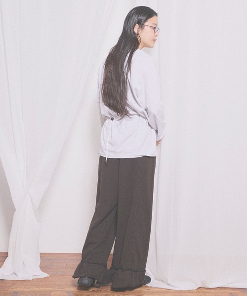 fig London(フィグロンドン)の「deco sweat pants(その他パンツ・レディース・ダークブラウン/グレー・FREE)」の16枚目の写真