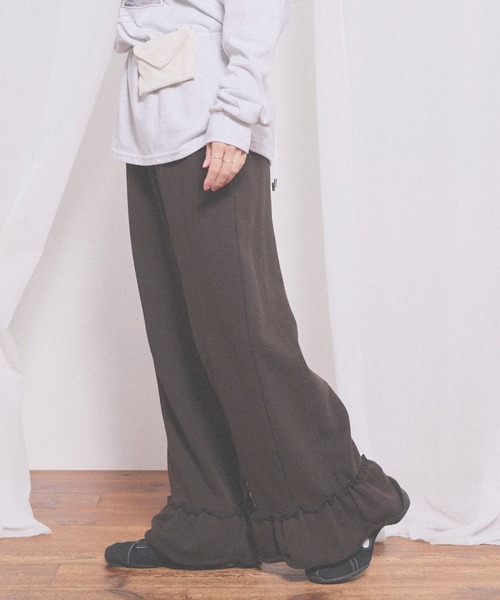 fig London(フィグロンドン)の「deco sweat pants(その他パンツ・レディース・ダークブラウン/グレー・FREE)」の14枚目の写真